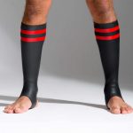 Neoprene sokken met kleurcode rood