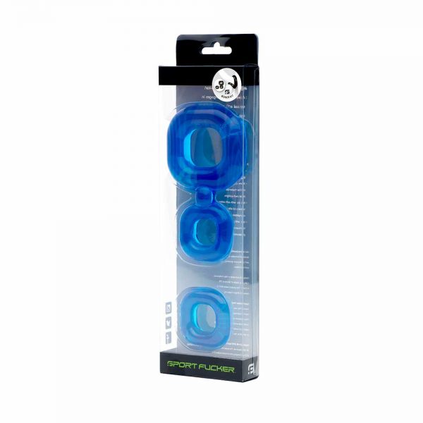 Penisring - Boner Kit TPR penisring verpakking blauw