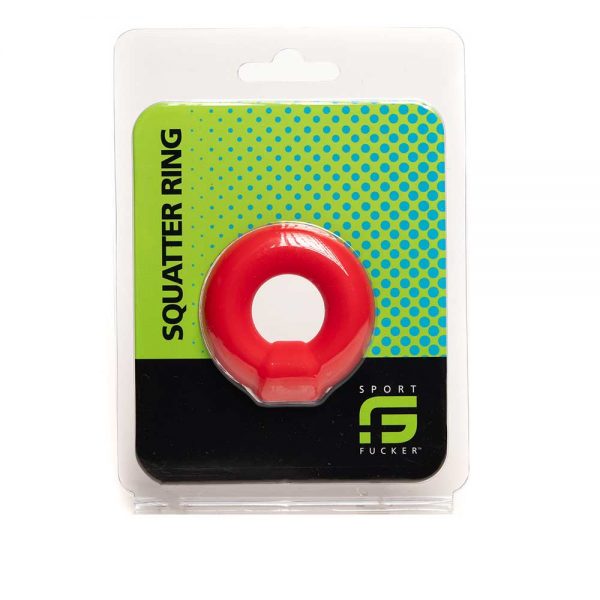 Penisring - Squatter Ring siliconen penisring verpakking rood