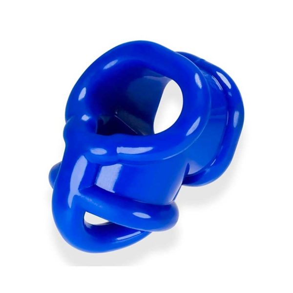 Penisring - Ball-split-sling penisring liggend blauw