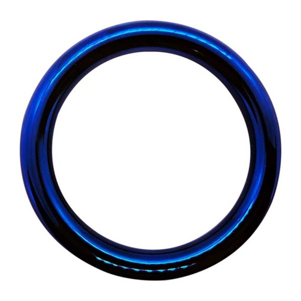 Penisring - Ronde blauwe penisring voorkant