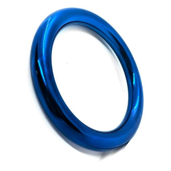Penisring - Ronde blauwe penisring zijkant