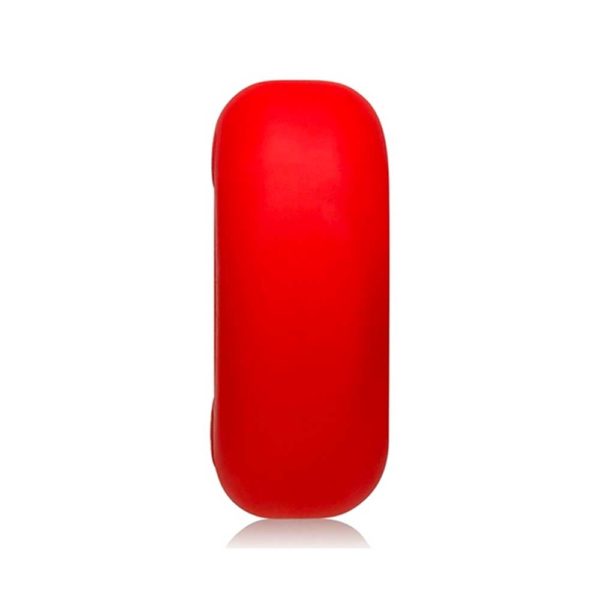 Penisring - The Big Ox siliconen penisring zijkant rood